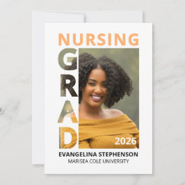 Apricot Nursing Graduate 2026 Announcement 招待状