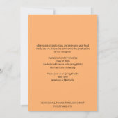 Apricot Nursing Graduate 2026 Announcement 招待状 (裏面)