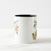 Apricots Mug: Rustic Fruit Kitchen Decor ツートーンマグカップ (中央)
