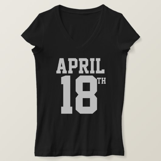 APRIL 18TH T-SHIRT Tシャツ (デザイン正面)