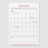 April 2025 Magnetic Calendar (正面)