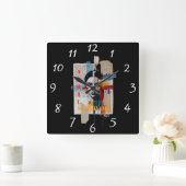 April 24 Survivor Clock スクエア壁時計 (ホーム)