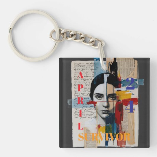 April 24 Survivor Keychain キーホルダー (正面)