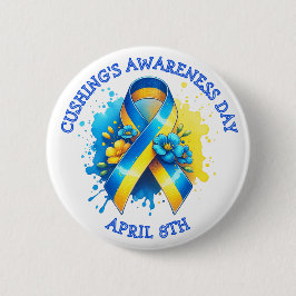 April 8th is Cushing's Awareness Day 缶バッジ