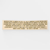 April 9th 2026 Amsterdam Court of Appeals  横断幕 (横)