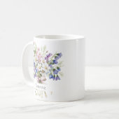 April Birth Flower Mug | Daisies & Sweet Peas コーヒーマグカップ (正面左)