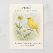 April Birthday Bible Verse Cross and Resurrection  ポストカード (正面)