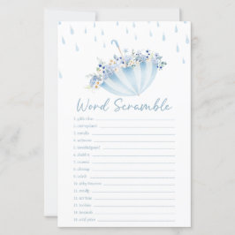 April Bring May Flowers Shower Word Scramble Game