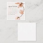 April Calender 2026 スクエア名刺 (正面/裏面)