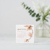 April Calender 2026 スクエア名刺 (スタンド正面)