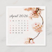 April Calender 2026 スクエア名刺 (正面)