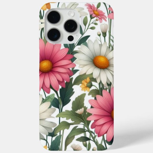 April daisy birth month flower Case-Mate iPhoneケース (裏面)