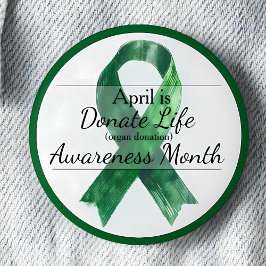 April Donate Life Organ Donation Awareness Month 缶バッジ