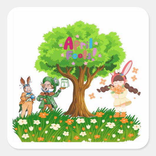 April Fool’s  スクエアシール (正面)
