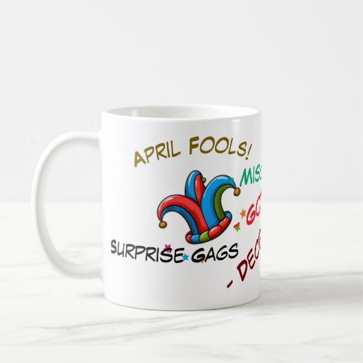April Fool’s Day Jester Hat Mug Classic Mug, 11 oz コーヒーマグカップ (左)