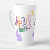 April Fool's カフェラテマグ (左アングル)