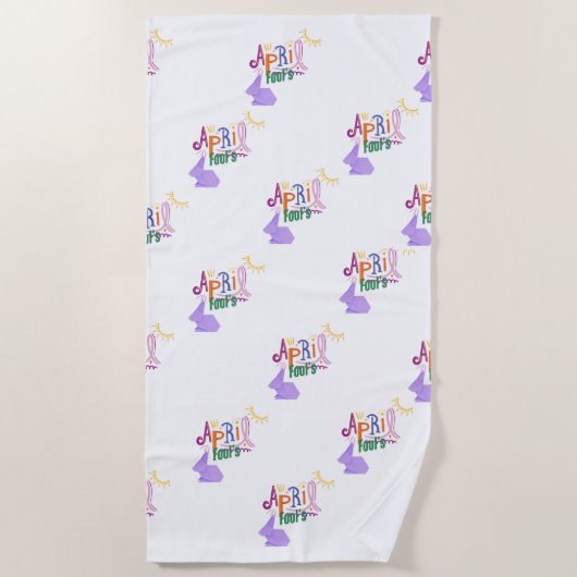 April Fools'  ビーチタオル (正面)