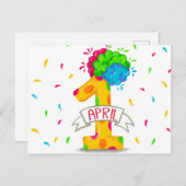 April Fools Day  ポストカード (正面/裏面)