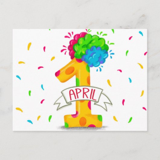 April Fools Day  ポストカード (正面)
