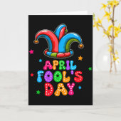 April Fool's Day April 1st Prank Joke Funny Gift カード (黄色い花)