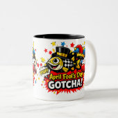 April Fool's Day Gotcha FunClassic Mug, 11 oz ツートーンマグカップ (正面右)