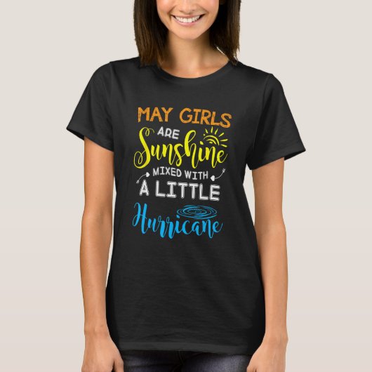 April Girls Are Sunshine Mixed Little Hurricane Gi Tシャツ (正面)