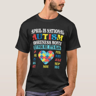 April is National Autism Awareness Month Kids Boy  Tシャツ