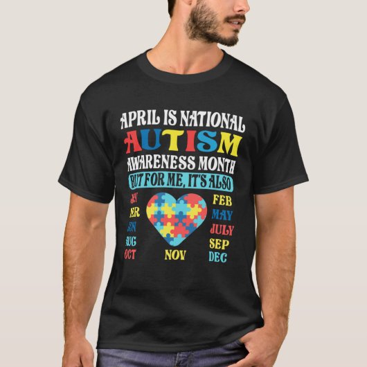 April is National Autism Awareness Month Kids Boy  Tシャツ (正面)