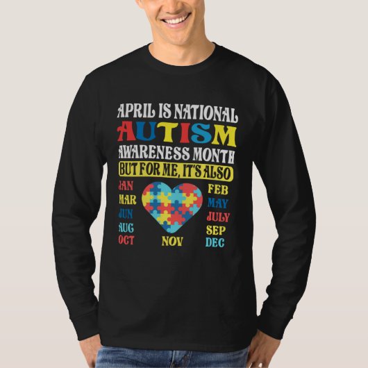 April is National Autism Awareness Month Kids Boy  Tシャツ (正面)