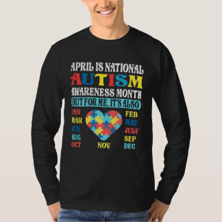 April is National Autism Awareness Month Kids Boy  Tシャツ