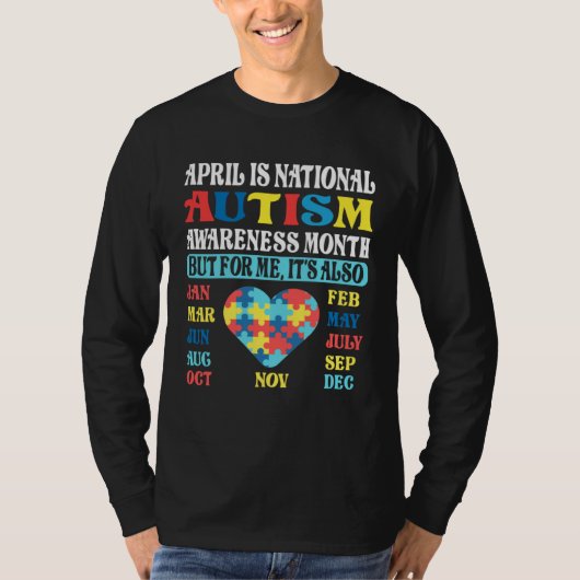 April is National Autism Awareness Month Kids Boy  Tシャツ (正面)