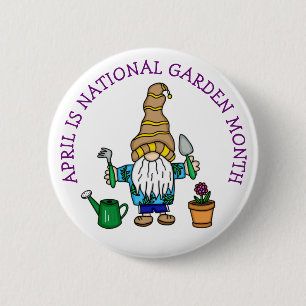 April is National Garden Month 缶バッジ