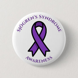 April is Sjögren's Awareness | Purple Ribbon 缶バッジ