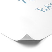 April Shower Bring May Flowers Shower Welcome Sign ポスター (角)