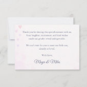 April Showers Bring May Flowers Baby Shower  サンキューカード (裏面)