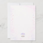 April Showers Bring May Flowers Baby Shower 招待状 (裏面)