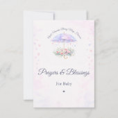 April Showers May Flowers Prayers For Baby Card サンキューカード (正面)