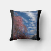 April Sky with Philippians 4:4 クッション (裏面)