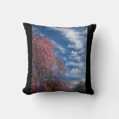 April Sky with Philippians 4:4 クッション (正面)