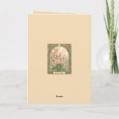 April Sweet Pea Birth Month Flower カード (裏面)