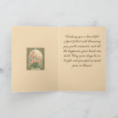 April Sweet Pea Birth Month Flower カード (内部)