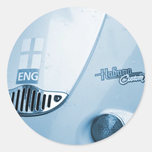 Aprilia Habanaのスクーター ラウンドシール (正面)