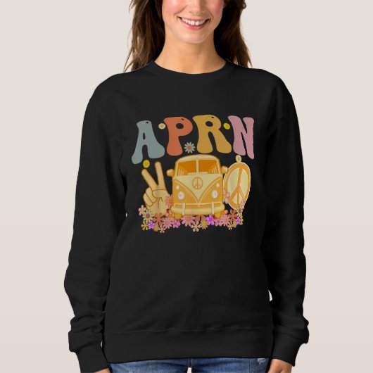 APRN Week Groovy Appreciation Day For Women スウェットシャツ (正面)