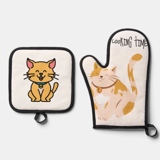 apron 鍋つかみ&鍋敷きセット (正面)