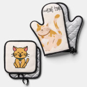 apron 鍋つかみ&鍋敷きセット (正面/裏面)