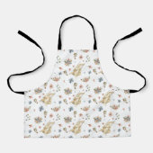 Apron Children (61 x 51 cm) - Rabbits Pattern エプロン (正面)