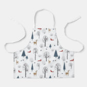 Apron Children (61 x 51 cm) - Winter Pattern エプロン (正面)