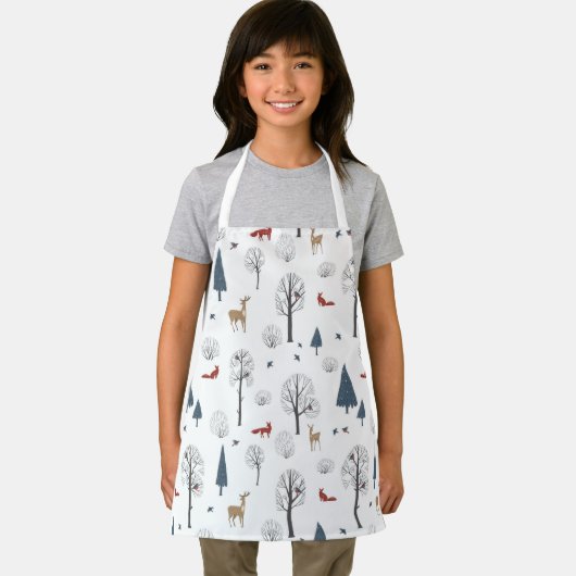 Apron Children (61 x 51 cm) - Winter Pattern エプロン (インサイチュ)