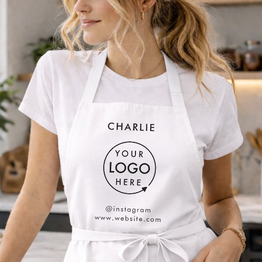 Apron Company Logo | 従業員スタッフ名エプロン エプロン