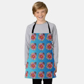 Apron  ECC,DELANTAL FLORIADO エプロン (着用した状態)